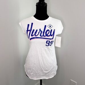 Hurley Youth Short Sleeve White T-Shirt (L)